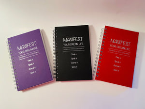 Manifesting Journals - Manifest Your Dream Life (Red)