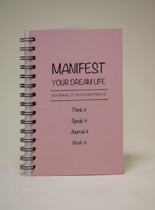 Manifesting Journals - Manifest Your Dream Life (Soft Pink)