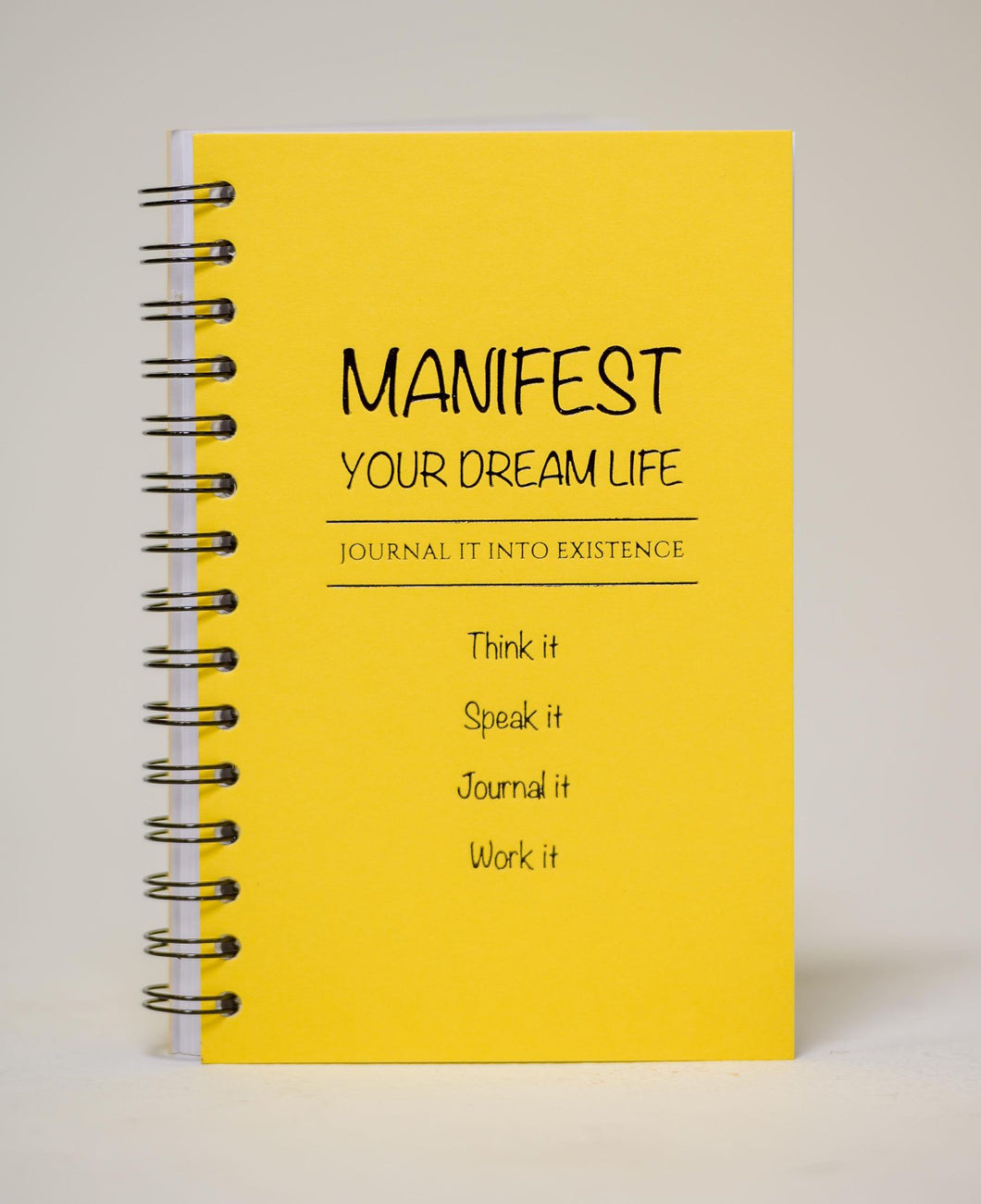 Manifesting Journals - Manifest Your Dream Life (Yellow)
